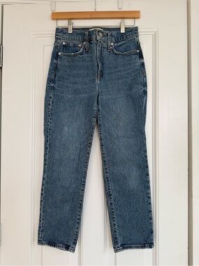 Madewell Classic Straight Jeans in Medium Blue